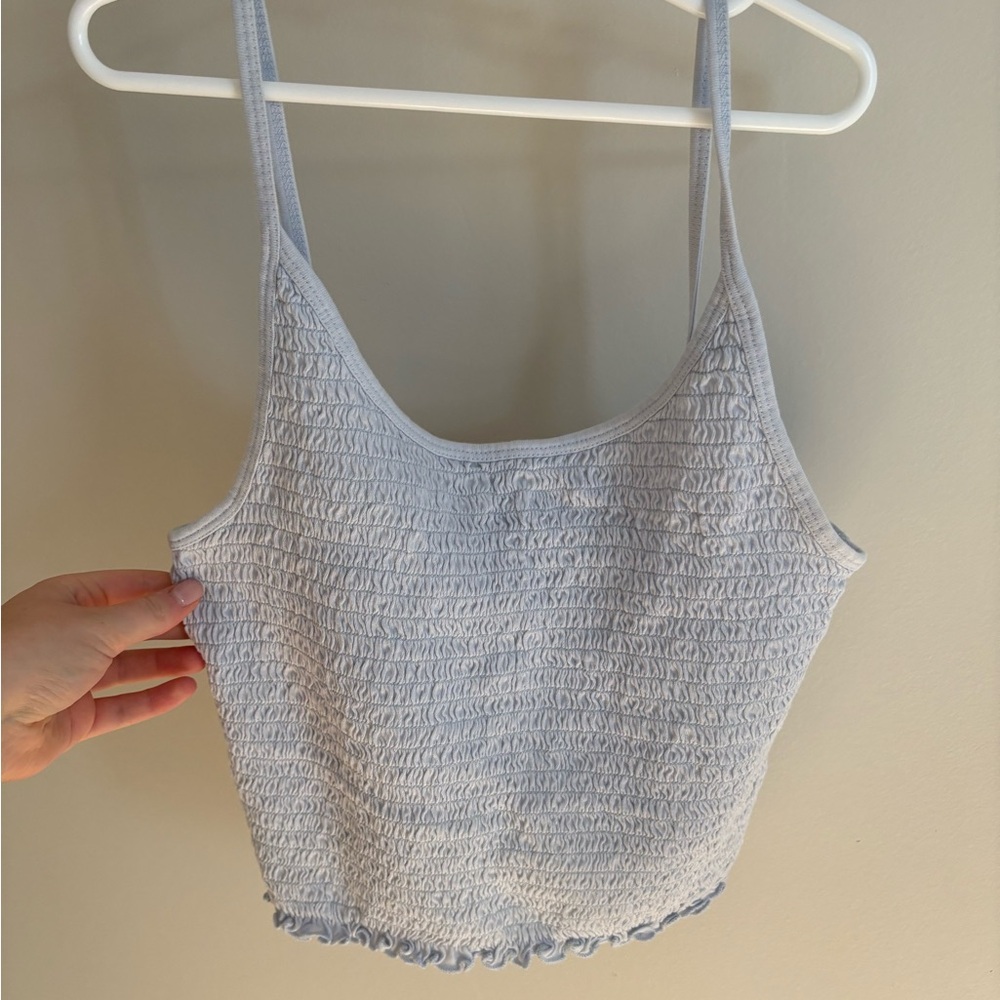 Hollister Light Blue Smocked Camisole